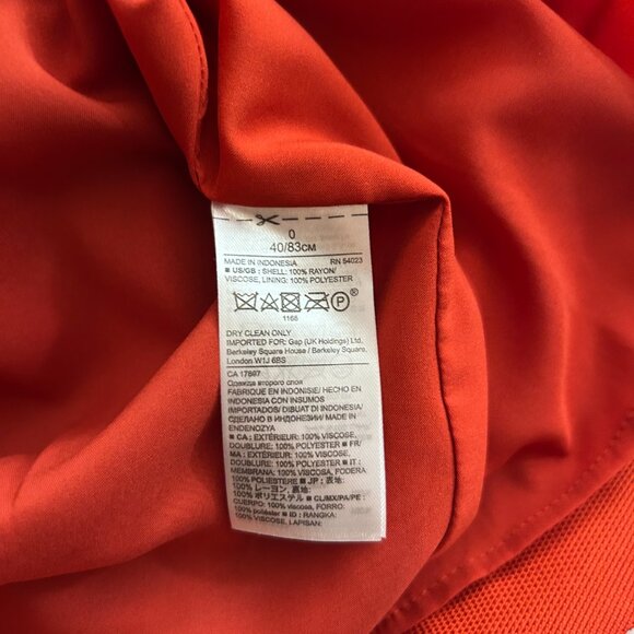 Women's Red Orange Skirt with tie - Picture 8 of 8